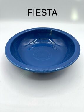 Fiesta 8.25” Round Blue Pasta Bowl. Classic Rim